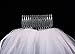 Wedtrend Women's White 1 Tier Applique Edge Wedding Veil with Comb