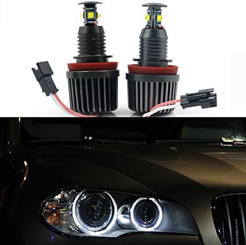 LYLLA CREE 40W 4 LED Car Angel Eyes Halo Ring Marker Light White For BMW E92 2-pc Set