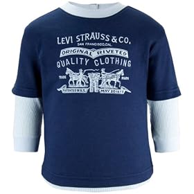 Levi's Baby Boys Layered Top - Navy, 12 Months