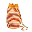 Olive N Figs Cool Orange Catch-All Jute Drawstring Backpack