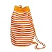 Olive N Figs Cool Orange Catch-All Jute Drawstring Backpack Image