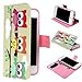 ivencase C38 Owl Design PU Leather Stand Case Cover for Apple iphone 5 5S SE + One