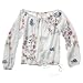 Magic Tribe Bluse Frauen, weiß/allover