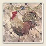 Iron Gate Rooster New Stone Coaser Set of 4