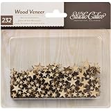 Classic Calico 2 Laser-Cut Wood Veneer Shapes-Tiny Stars