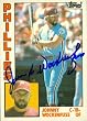 Johnny Wockenfuss autographed Baseball Card (Philadelphia Phillies) 1984 Topps Traded #130T