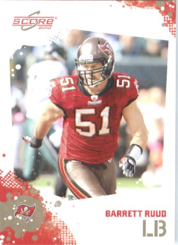 Barrett Ruud - Tampa Bay Buccaneers - 2010 Score Football Card - NFL Trading Card in Screwdown Case