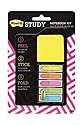 Post-it Notebook Kit, 2 in x 2 in Full Adhesive Notes, 25-Sheet Pad, 1/2-Inch Arrow Flags, 5-Colors, 100-Flags (ED-FLIPOUTM)