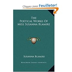 The Poetical Works of Miss Susanna Blamire