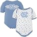 North Carolina Tar Heels Carolina Blue & Print Infant 2-Pack Creeper Set