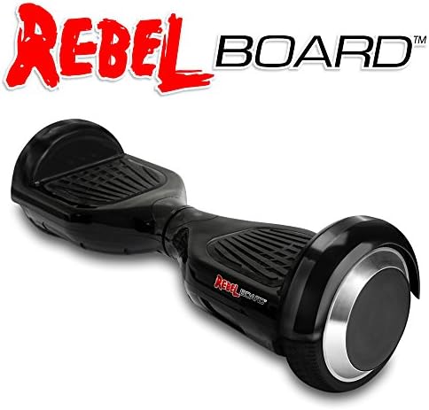 Rebel BoardTM Mini Smart Self Balancing HoverBoard - 2 Wheel Electric Scooter - Free Waterproof Carry Bag - U.S. Seller (Rebel Black)