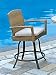 Alfresco Home 44-2063 Mackinac Swivel Balcony Arm Chair with Cushions Specify Fabric