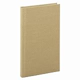 Boorum & Pease Handy Size 7 x 4 3/8 Inch 96-Page Bound Memo Book with Stiff Tan Cover (6559)