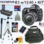Olympus Evolt E-3 10.1MP Digital SLR Camera with Mechanical Image Stabilization w/Zuiko 12-60mm f/2.8-4.0 Digital ED SWD Lens + Olympus HLD4 Battery Holder + 4GB Deluxe Accessory Kit