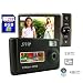 SVP DC1056 Black 5MP Slim Digital Camera with 4x Digital Zoom, 2.5 LTPS LCD Screen bundle with 8GB SDHC Memory Card