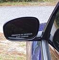 Side View Mirror Decals- OBJECTS IN MIRROR ARE LOSING - Dodge Charger, Magnum, Challenger, 300C
