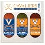 Virginia Cavaliers NCAA Grilling Gift Set (12oz Cajun, 12oz Lime, 12oz Peach)