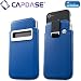 CAPDASE iPhone4 専用 スマートポケット レザーケース コールID Dot, ブルー/ブラック SLIH4-S931
