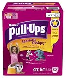 Pull-Ups Learning Designs Training Pants for Girls, Giga Pack, Size 4T-5T, 52 Count