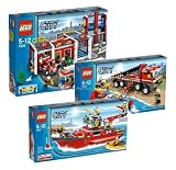 LEGO City 7207 7208 7213 Pompiers Nouveau