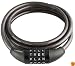 Wordlock CL-422-BK 4-Dial Cable Combination Lock, Black, 6-Feet
