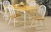All new item 5 pc natural and white finish country style wood dining set