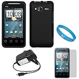 Black Durable Protective Rubberized 2 Piece Crystal Hard Case Cover for Spr ....