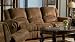 Coaster Hardwood Ergonomic Reclining Sofa in Distressed Microfiber
