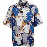 Reyn Spooner Chicago Cubs Red Hawaiian MLB Scenic Button-up T-shirt
