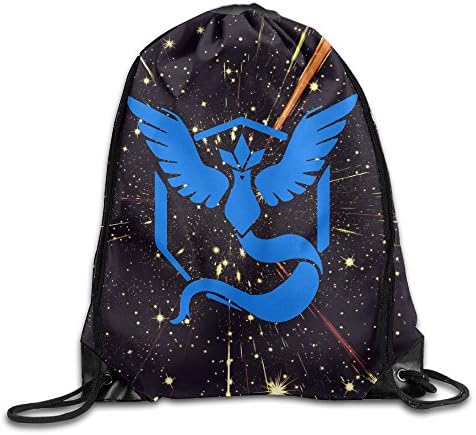 AALEXXJI1 Pokemon Go Team Mystic Articuno Drawstring Backpacks Sack Bags