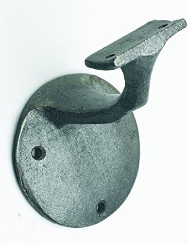 Crown Heritage 3028 Iron Wall Rail Bracket, Silver Vein