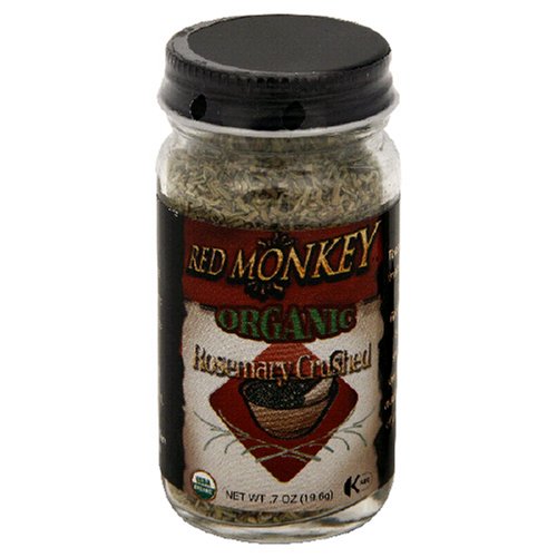Red Monkey Organic Rosemary Crushed, .9-Ounce Net Weight (Pack of 6)