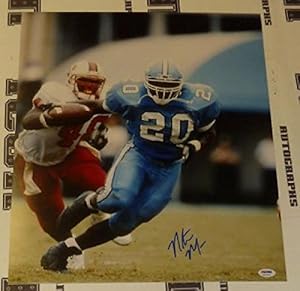 Signed Natrone Means Photo - 'd UNC 16x20 COA - PSA/DNA Certified - Autographed NFL Photos