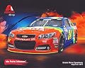 AUTOGRAPHED 2015 Jeff Gordon #24 Axalta Racing Team (Retro Rainbow) Bristol Speedway Rare Hero Card RARE Signed 8X10 Picture NASCAR Hero Card Photo with COA
