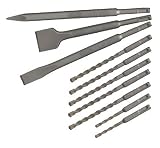 Famex 8392-10 SDS-Plus Mei�el u. Hammerbohrer High-End Qualit�t 10-tlg.