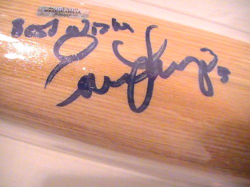 Evan Longoria Tampa Bay Rays Signed Autographed Baseball Bat Coa