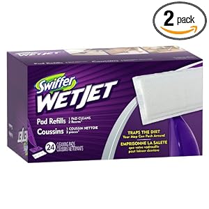 Swiffer WetJet Pad Refill, 24-Count Boxes (Pack of 2)