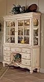 Wilshire Antique White Buffet and Hutch - Hillsdale 4508-851