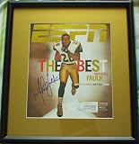 Marshall Faulk autographed St. Louis Rams ESPN Magazine cover framed