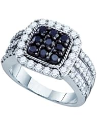 2.01CTW BLACK DIAMOND FASHION RING