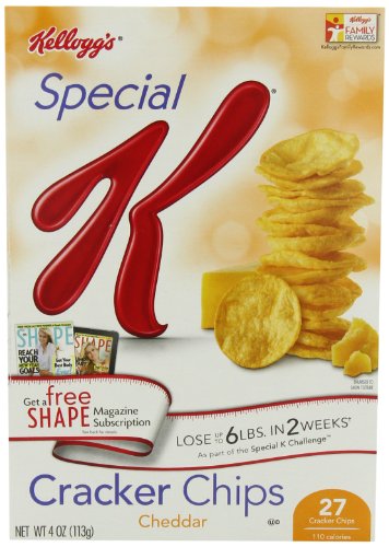 Special K Cracker Chip, Cheddar, 4-Ounce (Pack of 4)
