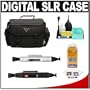 Precision Design 2000 Deluxe SLR Gadget Bag/Case + Lens & LCD Screen Cleaning System for Canon Rebel T3, T3i, T1i, T2i, EOS 60D, 5D, 7D, Nikon D3000, D3100, D5000, D5100, D7000, D300s, Olympus Evolt E-5, E-30, E-620 & Sony Alpha A560, A580, A33, A35, A55