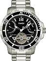 Timex - T2M518 AU - Timex Sport Luxury - Automatique analogique - Montre Homme - Bracelet en acier inoxydable argent