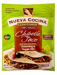 Nueva Cocina Beef Seasoning, Chipotle Taco, 1.25-Ounce Packets (Pack of 12)