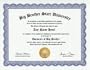 Big Brother Degree: Custom Gag Diploma Doctorate Certificate (Funny Customized Joke Gift - Novelty Item)