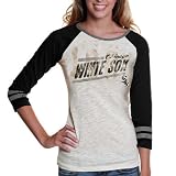 MLB Chicago White Sox Ladies Onside Kick Long Sleeve T-Shirt - White/Black (X-Large)