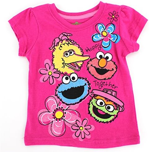 Sesame St Little Girls' Reet Short Sleeve Tee