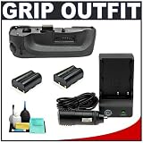 Pentax D-BG2 Battery Grip for Pentax K10D / K20D Digital SLR Camera + (2) Spare D-LI50 Lithium-Ion Battery Packs + CTA NP400 Mini Battery Charger