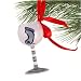 North Carolina Tar Heels (UNC) Hand-Painted Mini Wine Glass Christmas Ornament