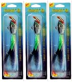 ProFish Fishing Bucktail 3 oz Blueback Glo Shad 3 Pack